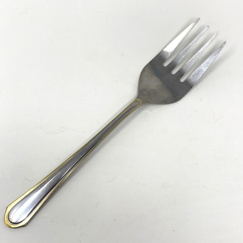 Hampton Silversmiths HSV198 Stainless 4-Tine Cold Meat Serving Fork 9